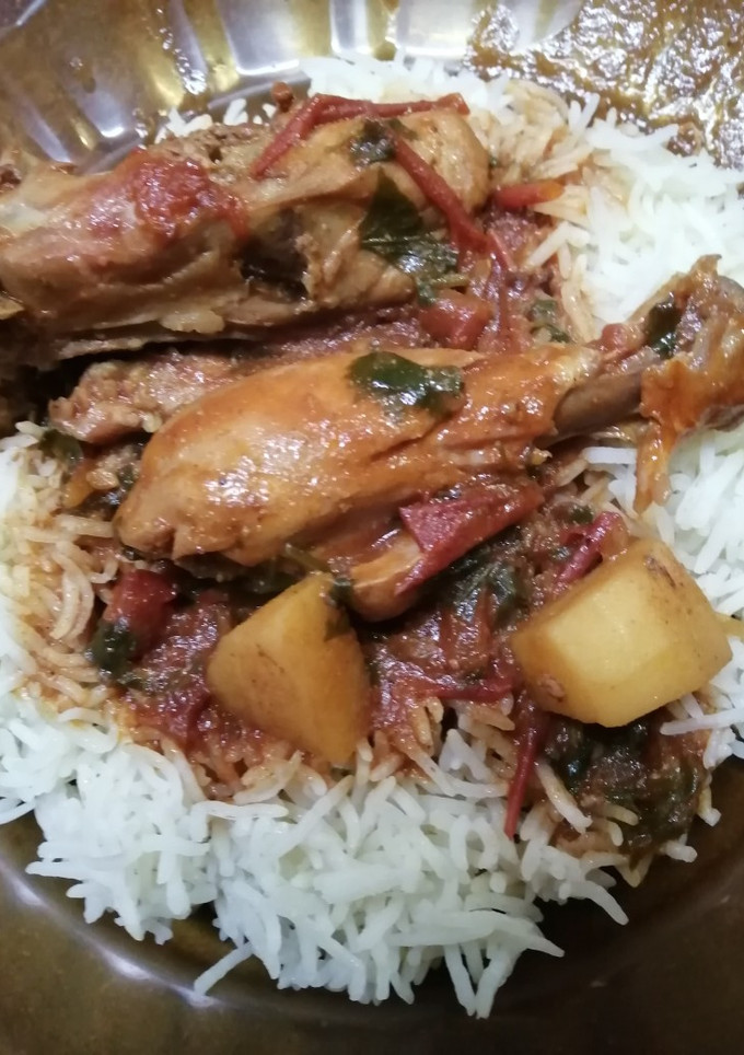 A picture of Chicken curry#themechallenge.