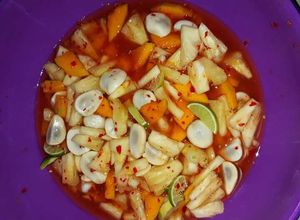 Foto resep Asinan buah asam, manis, pedas, asin