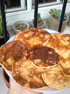 Una foto de Hotcakes saludables de banana