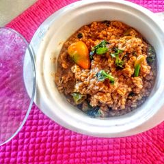 A picture of Bhuni Moong Daal.