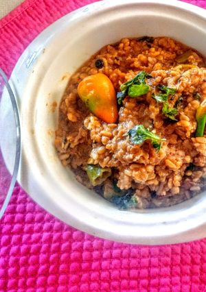 A picture of Bhuni Moong Daal.
