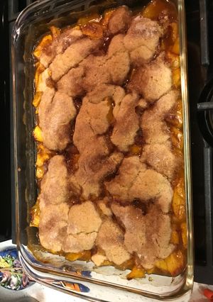A picture of Fresh Peach Cobbler.