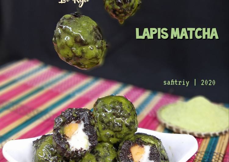 Resep Bola-bola Oreo isi Keju Berlapis Matcha | Cara Bikin Bola-bola Oreo isi Keju Berlapis Matcha Yang Enak Banget