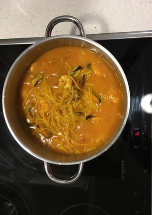 Una foto de Espaguetis guisados sin gluten