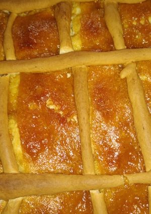 Una foto de Pasta frola de batata