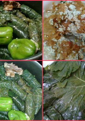 A picture of Stuffed Grape Leaves 🤗.