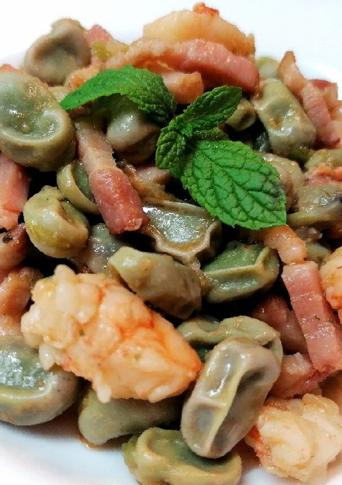 Una foto de Habitas con gambas