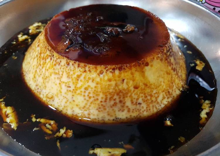 Recipe of Homemade Flan de huevo en olla rápida!🍮😋