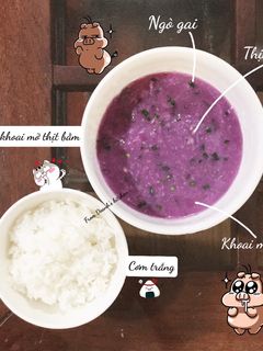 Hình của món Cơm 1 người - Canh khoai mỡ thịt bằm.