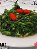Tumis eceng sawah masakan desa