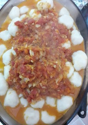 Una foto de Ñoquis Rellenos de Jamón y queso