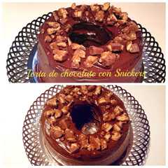 Una foto de Torta de chocolate con Snickers!
