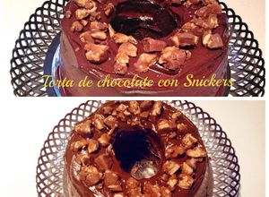 Una foto de Torta de chocolate con Snickers!