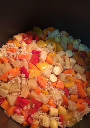 รูปของ ข้าวอบสับปะรด ฉบับหม้อหุงข้าวง่ายๆคลีนๆ