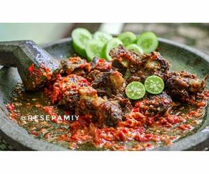 Resep mudah Iga Penyet Sambal Terasi Paling Enak