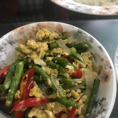 Resipi Kacang Panjang Goreng Telur Pinkboxcereal Oleh Epit Orange Cookpad