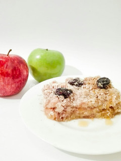 Una foto de Crumble de manzana (Fácil, saludable y riquísimo)
