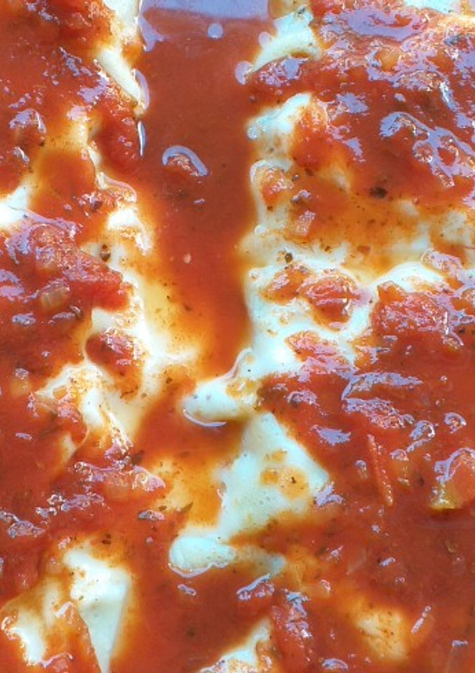 Una foto de Canelones de acelgas y berenjena
