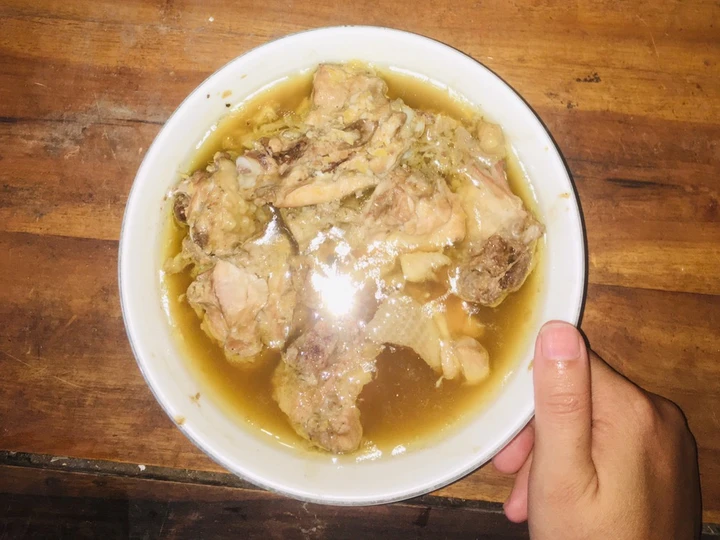 Cara Sederhana Membikin Resep  Ayam kukus (menu diet karbo yg bikin kenyang) yang Lezat Sekali, Lezat Sekali