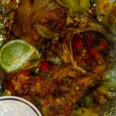 A picture of Baked fish.
