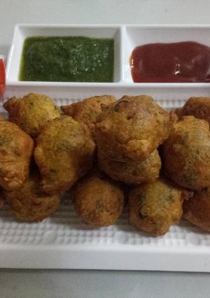 A picture of Methi ke gote (Methi na gota- Gujarati Farsan).