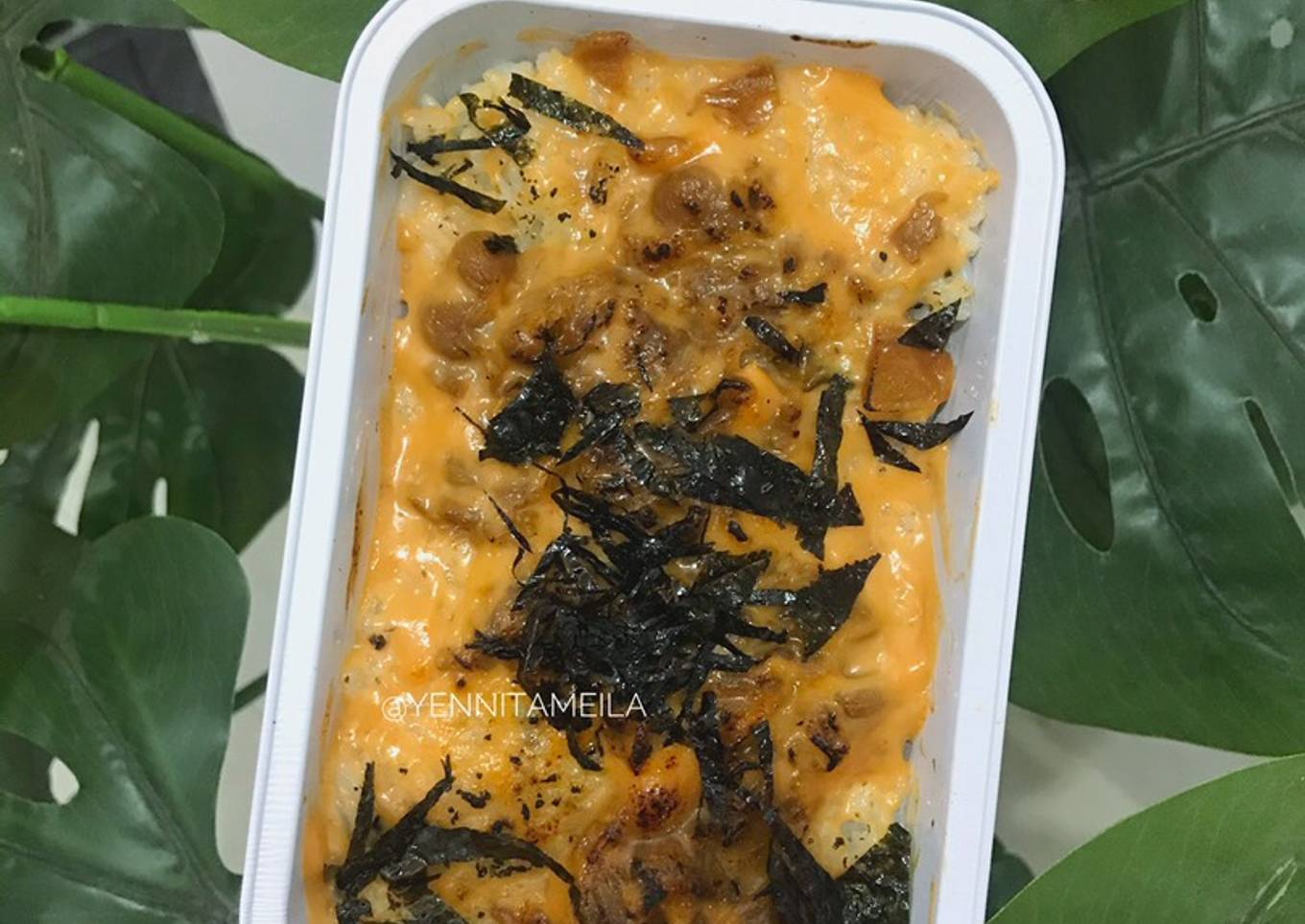 Beef mentai rice