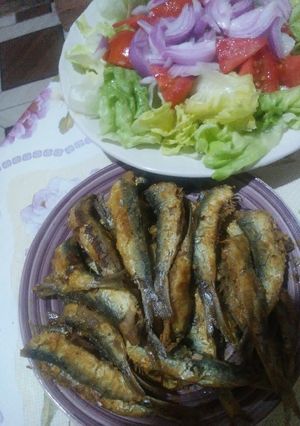 صورة لوصفة سمك السردين مقلي