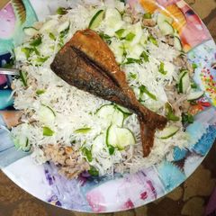 A picture of Rice and beans.
