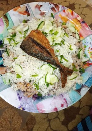 A picture of Rice and beans.