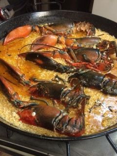 Una foto de Arroz caldoso de bogavante