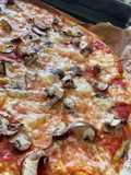 Pizza de Mozzarella e Cogumelos