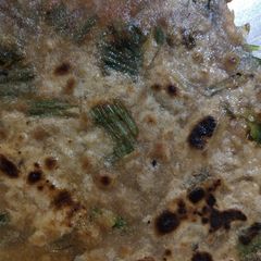 Green onion paratha A picture of Green onion paratha.