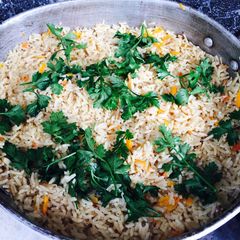 A picture of Ginger rice.