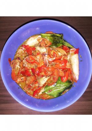 Foto resep Cumi Asin Kulit Melinjo