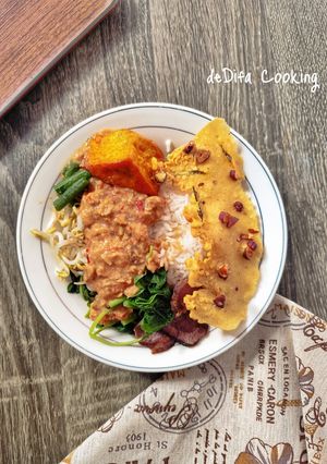 Foto resep 619. Nasi Pecel Sambal Tumpang Khas Solo