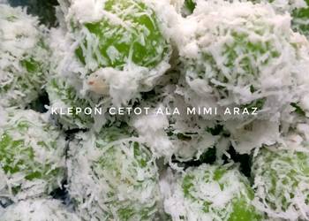 Resep Terbaru Klepon Cetot ala Mimi Araz Gurih Mantul