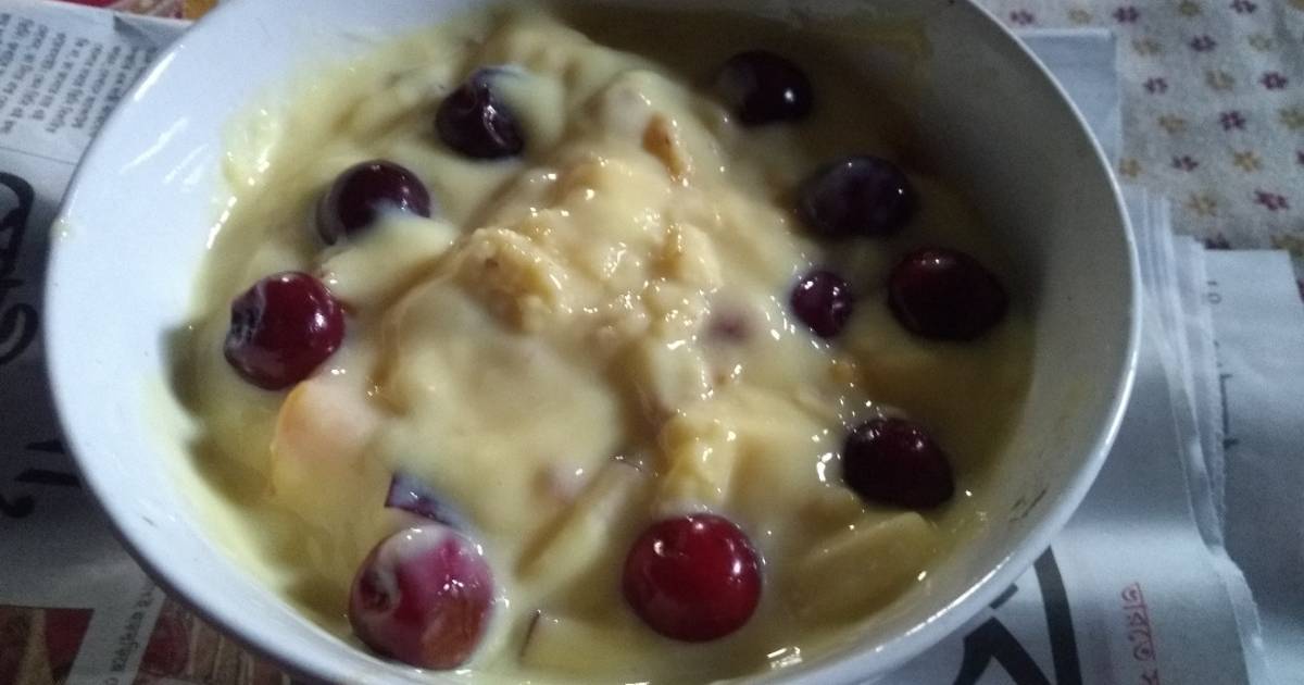 Mixed fruit custard Recipe by Sampurna das Cookpad