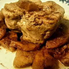 A picture of Baked Porkchops & Spiced Apples.