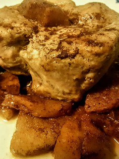 A picture of Baked Porkchops & Spiced Apples.