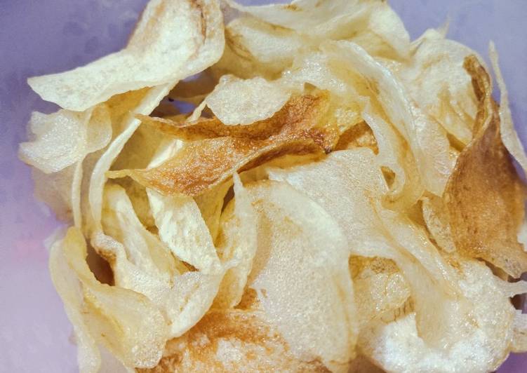 makanan Keripik kentang (potato chips) yang pingin nambah