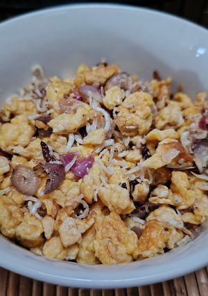 Foto resep Teri Nasi mixed Telor orak arik