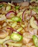Callos de pescado en en salsa de ostión