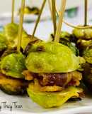 Finger Food 8👌: Bắp cải Brussels tí hon - xiên bacon - Rau củ nướng