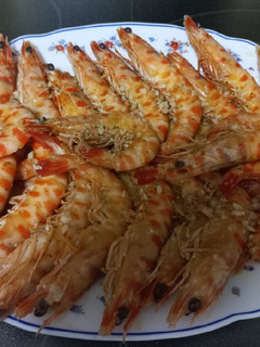 Una foto de Langostinos al horno