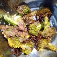A picture of Broccoli Tempura Fry (no onion garlic).