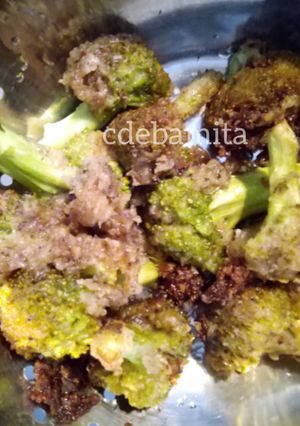 A picture of Broccoli Tempura Fry (no onion garlic).