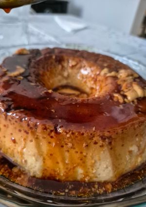 Una foto de Flan casero
