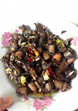 Foto resep Cumi asin hitam sambel matah