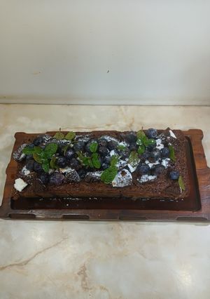 Una foto de Brownie plátano con chocolate