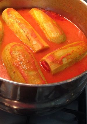 Una foto de Calabacines árabes rellenos